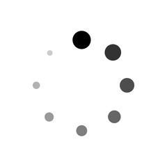 Loading bar vector icon. Loader sign. Progress website vector symbol. Website icon symbol isolated on white background.