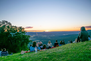 Sunset in Tamborine Mountain, Queensland, Australia