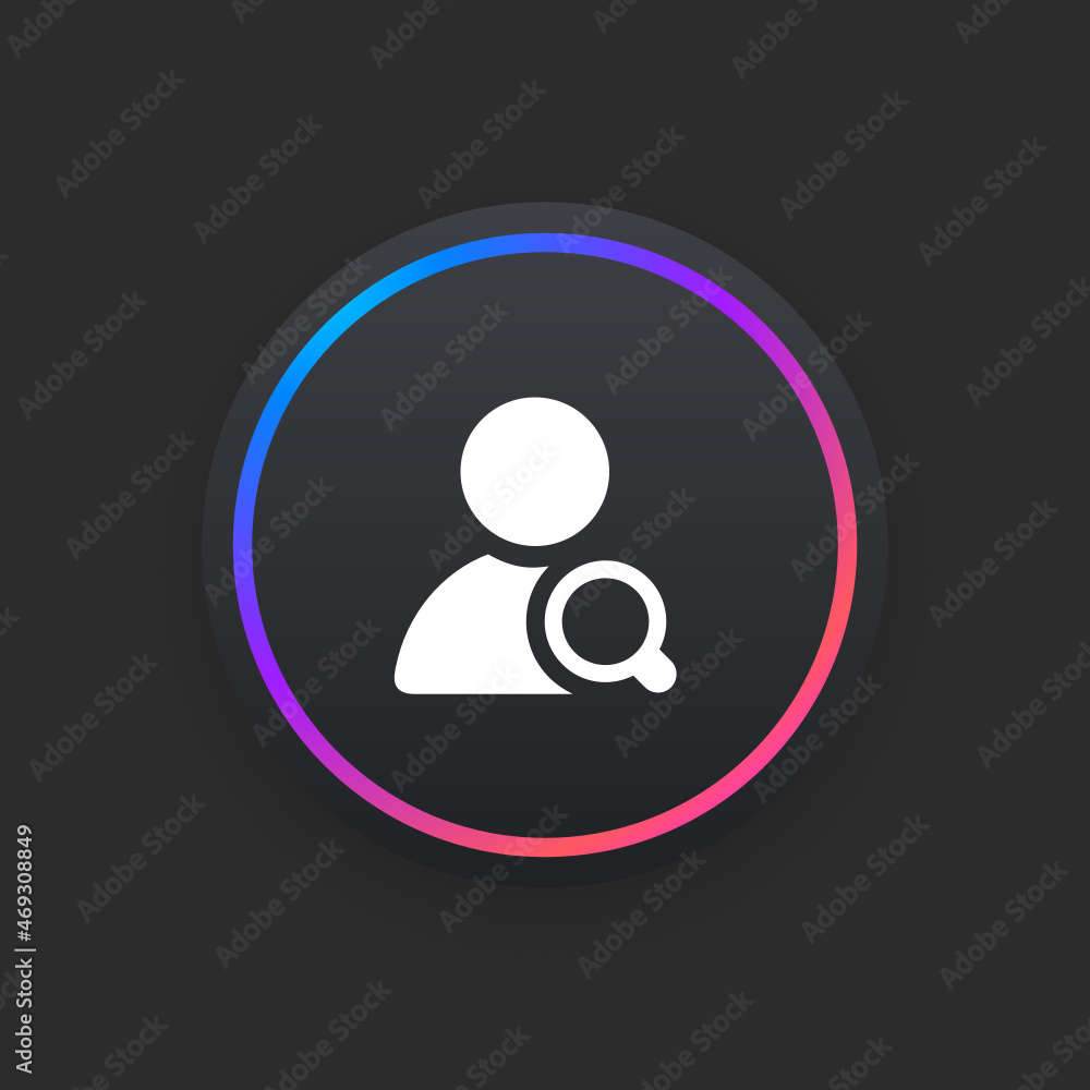 Sticker Search User -  UI Icon