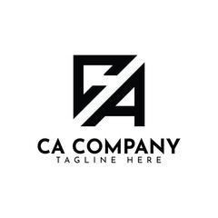 CA or AC monogram letter logo vector, simple, modern and bold, suitable for a strong business use