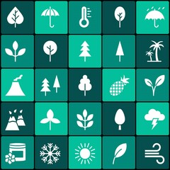 Vector set of nature icons