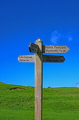 Footpath sign Yorkshire