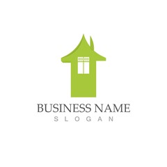 green home  vector template