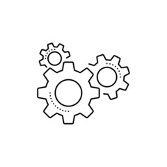 linear three gears set