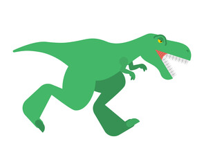Dinosaur tyrannosaurus rex. T-rex is predator lizard. Prehistoric dino