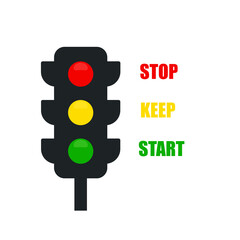Keep stop start image. Clipart image