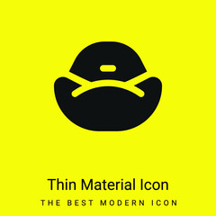 Bean Bag minimal bright yellow material icon