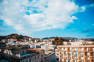 Fototapeta na wymiar Street view of Messina city, Italy