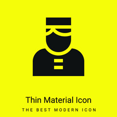 Bellboy minimal bright yellow material icon