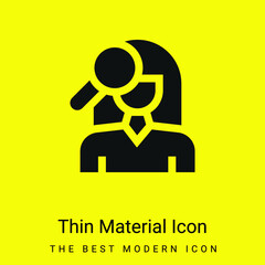 Blemishes minimal bright yellow material icon