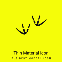 Obraz premium Bird Prints minimal bright yellow material icon