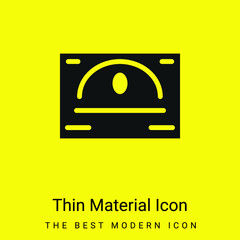 Blackboard minimal bright yellow material icon