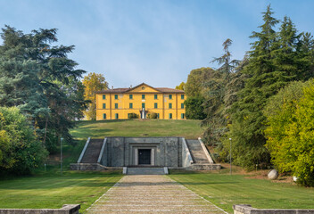 Sasso Marconi, Bologna, Emilia Romagna, Italy  Villa Griffone, house and monumetal tomb of Guglielmo Marconi.