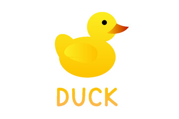 simple duck logo template