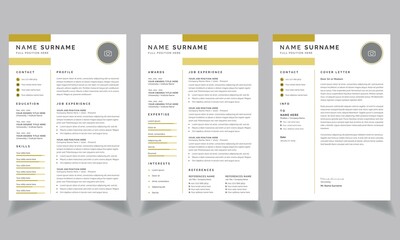 Creative Resume and Cover Letter Professional  Layout Set