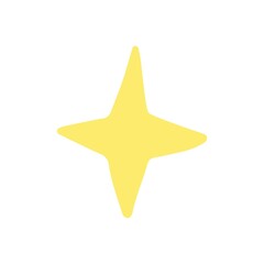 Hand drawn Christmas star. Vector doodle sketch illustration isolated on white background.