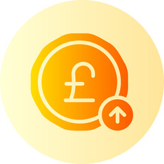 pound increase gradient icon