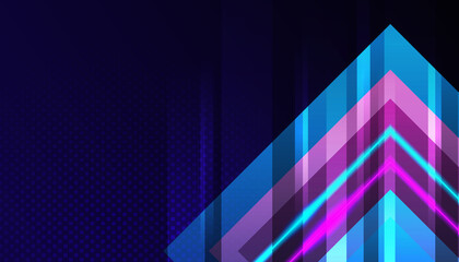 Obraz premium Modern blue cyan pink purple vibrant abstract background. Abstract hipster geometric background poster with dynamic. Futuristic technology network Vector illustration texture design, poster, banner.