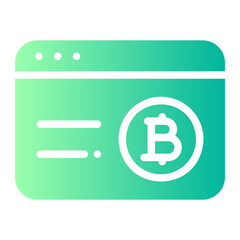 website bitcoin gradient icon