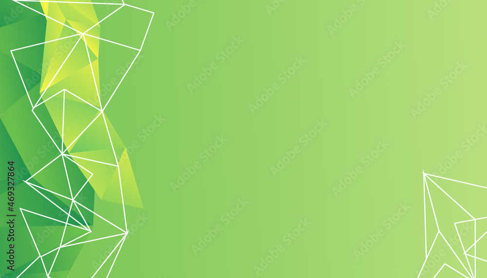Poster Modern abstract green yellow background. Vector abstract graphic design Banner Pattern background template.