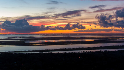 Fototapeta premium Sunset on Mobile Bay 