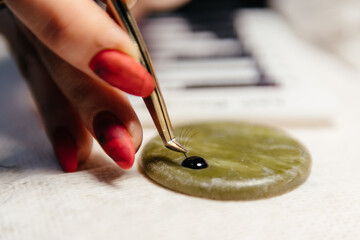 Eyelash Extension tools on white background. Accessories for eyelash extensions. Artificial lashes.