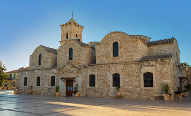 Obraz premium Church of Saint Lazarus in Larnaca Cyprus. Sunny day and blue sky. City centre 