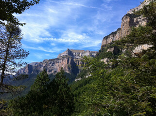Fototapeta na wymiar Mountains at Ordesa national park, Huesca, Spain
