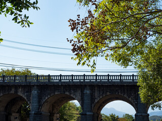 Dong’An Bridge is classified as a stone arch bridge over three-thousand years in Hsinchu, Taiwan.