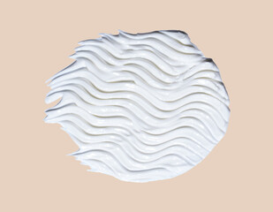 Background macro texture with white cream.