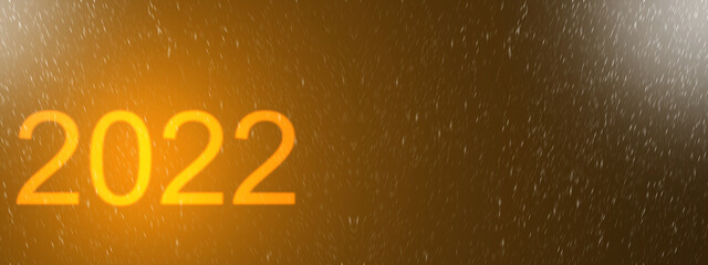 2022 Golden and black glow new year background include light dark cloud smoke steamer and glitter