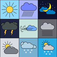 Weather icons set