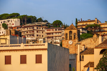 Tossa De Mar, Catalonia, Spain. Picturesque little town near Barcelona. Famous tourist destination Costa Brava.