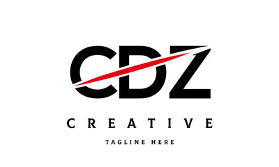 CDZ creative three latter logo