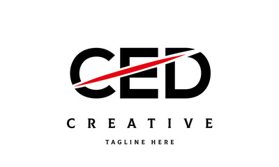 CED creative three latter logo