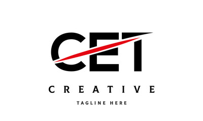 CET creative three latter logo