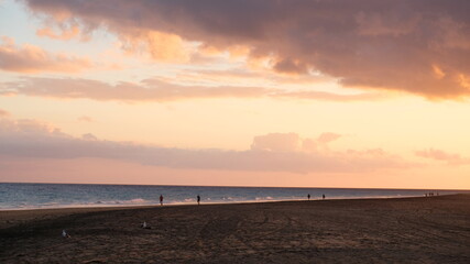 Fototapeta na wymiar Sunset Fuerteventura