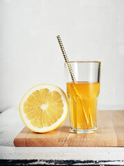Fresh grapefruit juice.
