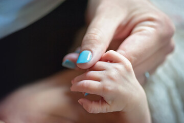 Newborn Holding Hands with Mom Mommy Family Memories Fingers Precious Dad Cosy Cozy Comfortable Safe