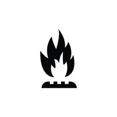 Stove gas burner vector icon
