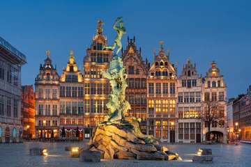 Fotobehang Antwerpen, België Stadsgezicht © SeanPavonePhoto