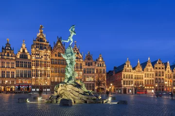 Foto auf Leinwand Antwerpen, Belgien Stadtbild © SeanPavonePhoto