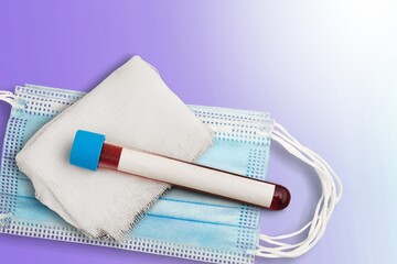 Covid-19 negative test result with test kit, Coronavirus infectious protective concept