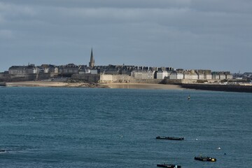 The city of Saint Malo, Brittany France. - obrazy, fototapety, plakaty