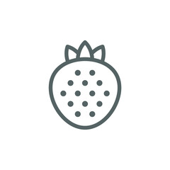 simple fruit icon on white background