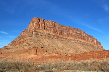 Fototapeta premium Colorado River Valley, Utah in winter 