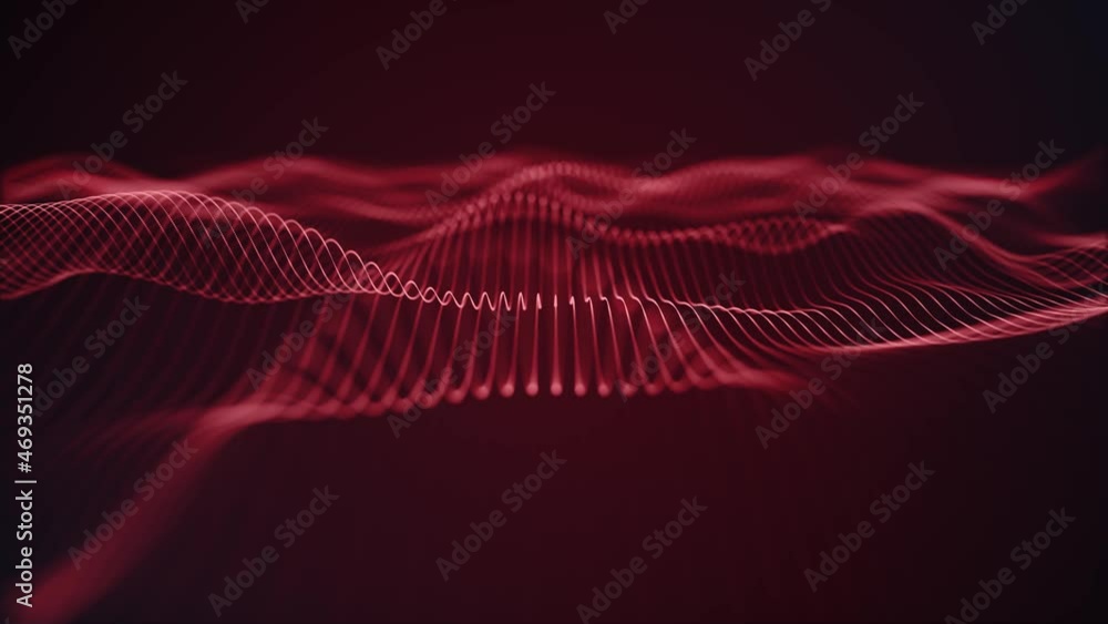 Poster abstract digital flowing lines technology fx background loop/ 4k animation of an abstract wallpaper 