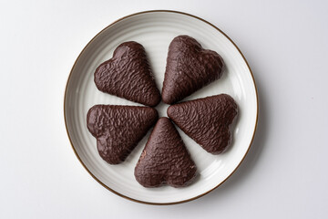 Gingerbread in chocolate, traditional Polish biscuits produced since the Middle Ages in the city of Torun