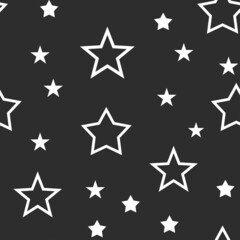Star icons seamless pattern. Texture background with stars.