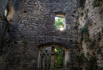 Fototapeta premium The ruin of old town Dvigrad in Croatia